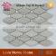 Decoration Material of Grey Marble Tile Mix Glass Mosaic Tile for Wall
