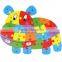 best selling pattern 3d wooden animal puzzle