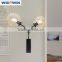 Two Lights Wall Sconce Modern Clear Glass Wall Lamp