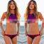New Sexy Womens Swimwear Bikini Set Bandeau Push-Up Bra Swimsuit Beachwear