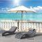 Italy S shape poolside Grey rattan wicher Sun lounger