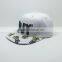 customize design your own logo 100%acrylic white snapback caps with towel embroidery