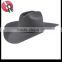 Western Black Wool Felt Cowboy Hat with Black Band Adult Free Ship