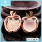 Rose Quartz Apple Shaped Pendant Jewelry Wholesale of 2015 Valentine Gift