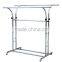 supermarket chrome garment metal display rack