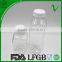 High quality square clear 16oz juice bottle with tamper proof lid