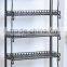 XY5141 home space saving organizer 4 tier wrought iron shoe rack, Yes Folding morden style standing metal shoes shelf