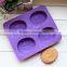 4 Cavities tree oval soap mold