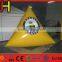 0.9mm PVC Tarpaulin Red Inflatable Triangle Marker Buoy For Racing On Water