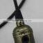 Brass screw socket vintage copper lampholder for E26 E27 edison bulbs