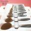 Oval Tooth Brush Makeup Brushes Free Samples With Drying Holder Rack