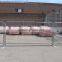 Portable temporary event crowd barrier on sale,weld pipe fence galvanized crowd control barrier with cross/bridge/flat feet