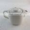 white porcelain small capacity tea pot cheap price