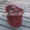 Wholesale high quality handmade woven wicker removable wicker bicycle basket