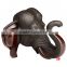 Bronze elephant head wall statue
