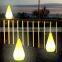 D10*H23cm Rechargeable Fancy Down Lights LED Night Light Table Lamps with Sixteen Colours