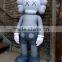  promotion high quality fiberglass kaws life size cartoon statue
