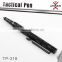 Pro Tactical Defense Survival Pen Glass Breaker Aviation Aluminum Black