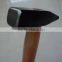 Cast Iron material German Type Machinist Hammer with wooden handle