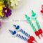 Love Heart Colour Screw Thread Birthday Candle Wholesale