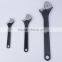 8" black adjustable spanner, black adjustable wrench spanner 200mm, black universal spanner wrench