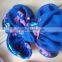 China factory direct color pattern hair accossry chiffon bow