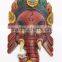 Wooden Mask of Hindu Lord Ganesh Wall Hanging Made In Nepal