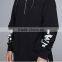 China manufacturer custom print layered half zip hoodie