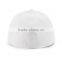 Metal Logo White 100% Cotton Fitted Baseball Cap