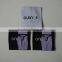 Custom damask satin woven labels