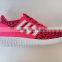 PU upper material promotion women shoes pink