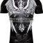 high quality Men's Graphic Designer MMA Muscle T-shirt ,All over print sublimation printed MMA t shirts custom wholesale