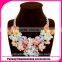 Western style luxury fashion necklace candy color flower jewellery