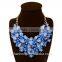 Western style luxury fashion necklace candy color flower jewellery