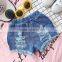 S16936A 2017 summer children shorts causal blue denim shorts