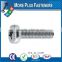 Made In Taiwan Steel Pan or Fillister Head Machine Screw Black Oxide Finish Meets DIN 7985 Phillips Drive