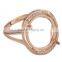 Wholesale real rose gold finger ring design without stones
