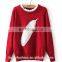 2016 Winter Women embroidered fabric sweater