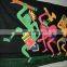 hand painted FLORECENT INDIAN GODS PRINTED WALL HANGINGS