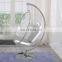 China made acrylic plastic plexiglass fureiturn hanging chair bubble chair