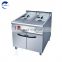 Electric deep fryer with valve