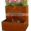 High quality outdoor rusy vertical garden wall planters hanging baskets