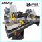 Double-head mitre saw for PVC window profile cutting