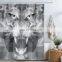 i@home polyester waterproof polar bear 3d shower curtain bathroom custom digital printing