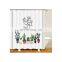 i@home tropical cactus print bath bathroom sets curtain shower waterproof 100% polyester 3d