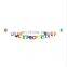 colorful colors Baby Shower Wedding Garland Flags Party Decoration