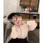 6668/Spring new arrival kids plain long sleeve solid t shirts korea fashion girls top