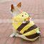 New design fashion waterproof little bee luxury pet dog yellow rain coat raincoat outfit