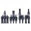 Tin plated DC Solar Panel Branch PV Waterproof Connector