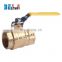 brass lockable ball valve with lock handle